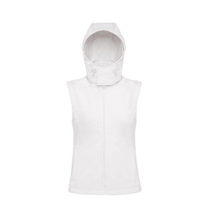 Жилет женский с капюшоном Hooded Softshell Gilet, women, цвет «белый»